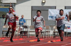 special olympics athletes toe acalanes starting line